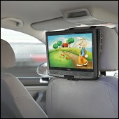 In-car DVD player with simulated car motion.